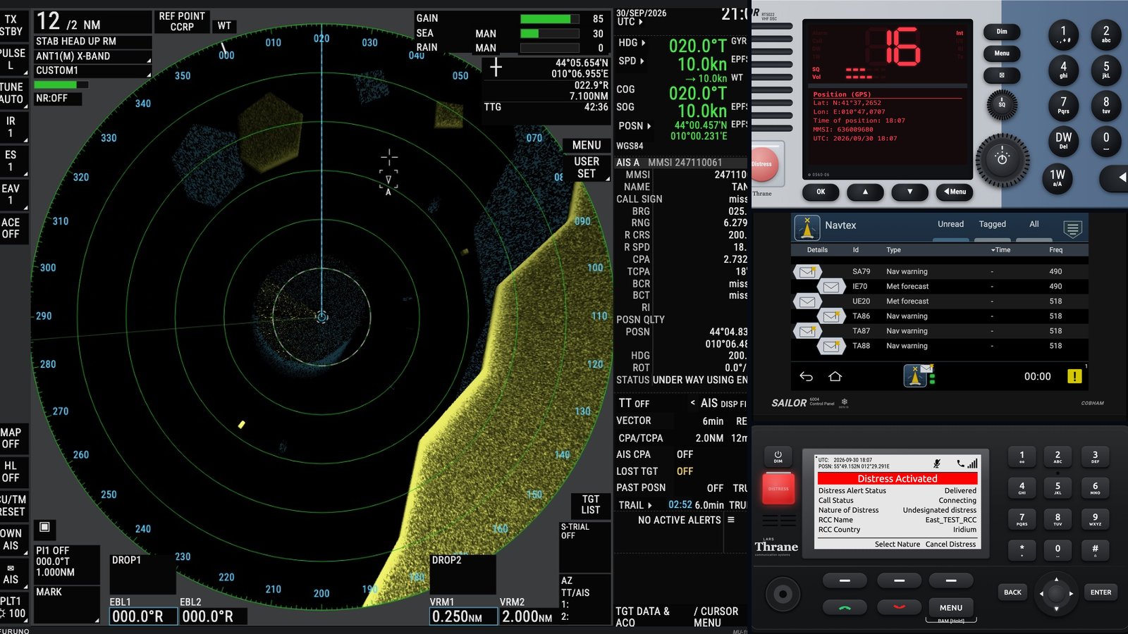 Six exam radios, rebuilt in software: the GMDSS simulators we made for Universo GMDSS Italia